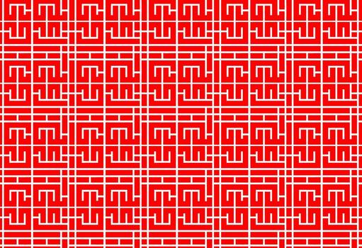 islámico inspirado sin costura modelo utilizando cuadrícula palabra en cúfico diseño con moderno digital simétrico diseño vector