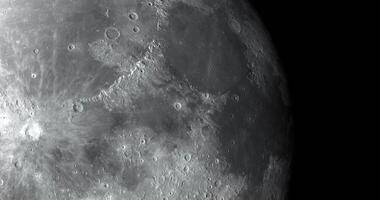 cavalla tranquillitatis e cavalla serenitatis nel il Luna. 3d interpretazione video