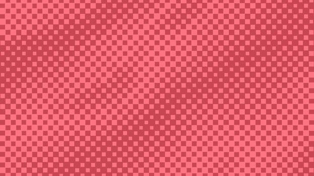 Red Square Halftone Background. Checkered Pattern. Wavy Texture. vector