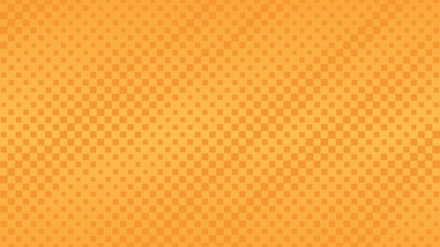 Yellow Square Halftone Background. Checkered Pattern. Wavy Texture. vector