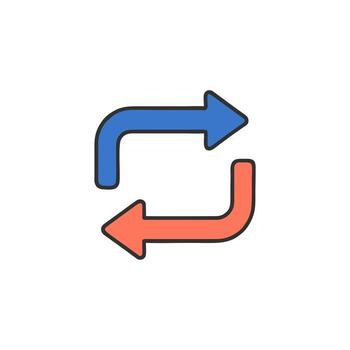 Reload and Refresh Icon for Website Design vector