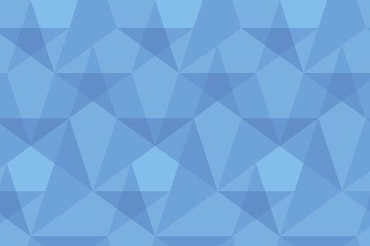 Abstract blue geometric triangle pattern with polygonal crystal shapes and futuristic mosaic design vector