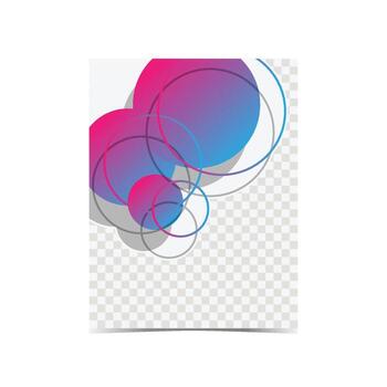 cubrir diseño modelo con degradado circulo Arte vector