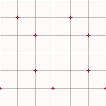 Minimalist Grid Seamless Pattern Geometric Graph Paper and Cross-Stitch Background vector