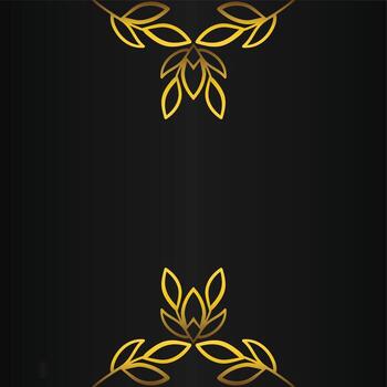 de buen tono oro modelo marco en negro antecedentes vector