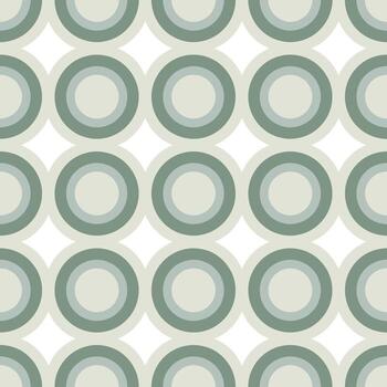 repitiendo círculos en sombras de verde y blanco creando un retro modelo vector