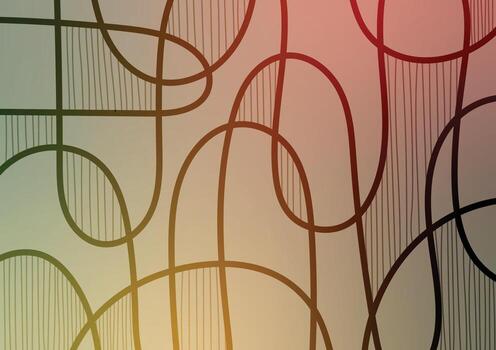 Curve line warm colortone graphic presentation vector