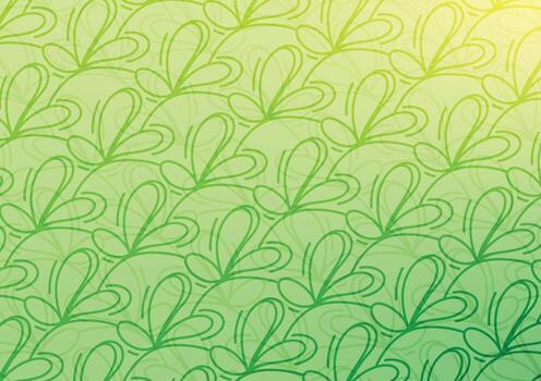 Soft green art pattern gradient line background vector