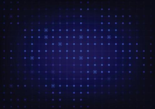Square line pattern blue tech background vector
