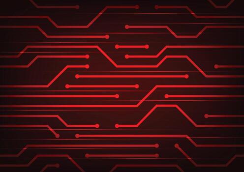 Technology dark red pattern line background vector