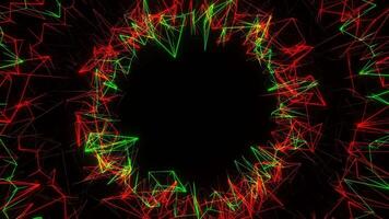 grön och röd strukturer rör på sig bakgrund vj slinga i 4k video