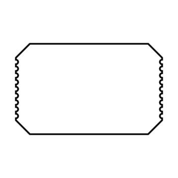 Label icon in outline style isolated on white background. Label symbol illustration. vector