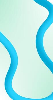 Abstract Aquamarine background with Blue Fluid Curve and copy space vector