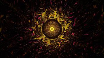 raggiante digitale vortice infinito movimento ciclo continuo video