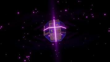 dynamisk ljus vågor abstrakt rörelse grafik slinga video