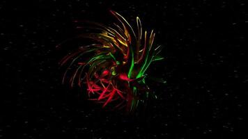 Vibrant Abstract Explosion on Dark Background, Dynamic Color Burst video