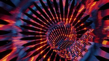 trogen lysande cirklar abstrakt rörelse grafik slinga video