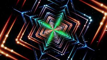 Energetic Motion Graphics Loop with Abstract Particles video