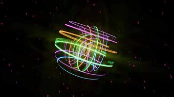 digital puls abstrakt rörelse grafik slinga video