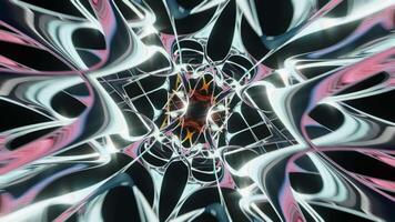 Psychedelic Chromatic Web Tunnel Loop video