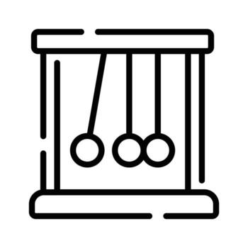 visualmente atractivo contorno estilo icono de péndulo vector