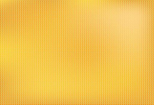Golden sequins Grid Texture background, Seamless yellow fabric texture with a rough canvas pattern and a gold-colored sequins backdrop, vector