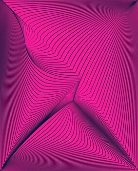 abstract background with lines, Abstract pink and blue wave lines create a decorative fractal art pattern for a modern business card backdrop, Abstract Pink and Black Line Art with Dynamic Curves vector