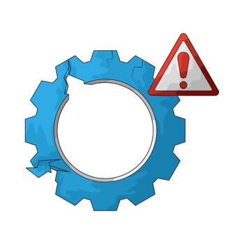 problem alert illustration vector