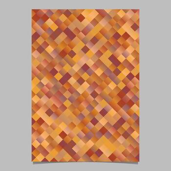 Gradient colorful geometrical diagonal square pattern poster template vector