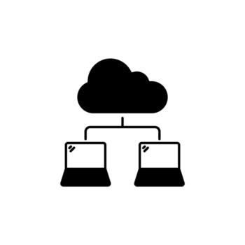 Icon a computing. vector