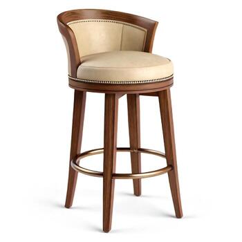 print, Bar stool on white background. remove background just one click photo