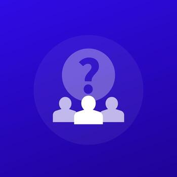 briefing, instruction for a team icon, transparent design vector