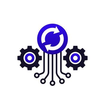 iteration icon, iterative operations vector