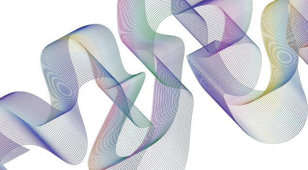 Abstract Blend Lines Wave Curved Gradient Design Background Illustration vector