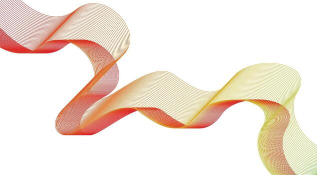 Abstract Blend Lines Wavy Red Gradient Design Background Illustration vector