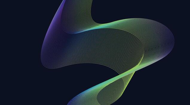 Abstract Blend Lines Wave Background Gradient Colorful Design Illustration vector