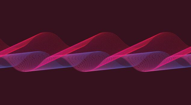 Abstract Blend Lines Wavy Background Pink Gradient Design Illustration vector
