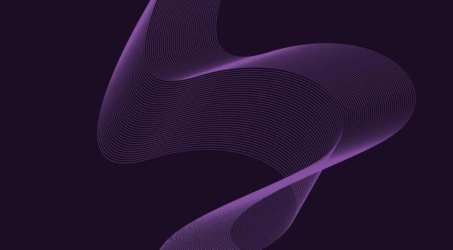 Abstract Blend Lines Wave Curved Background Purple Color Design Illustration vector