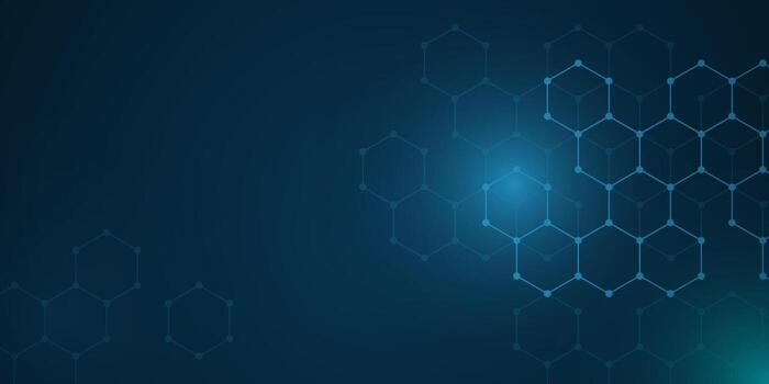 neon Abstract medical background. Molecules technology with polygonal shapes, connecting dots and lines. Medical, technology, science background. illustration vector