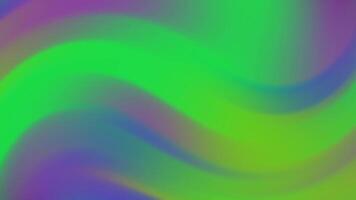 abstracts grön och lila lutning bakgrund med strömmande vågor animering för modern abstrakt design element video