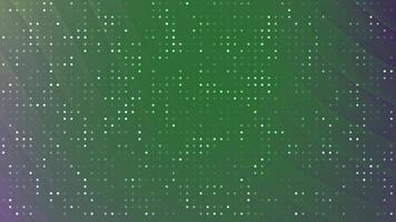 abstracts snurrar blinka punkt abstrakt teknologi bakgrund med dynamisk grön lutning och lysande prickar för modern design projekt video