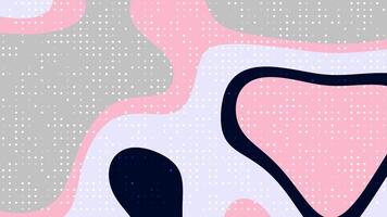 kosmisk damm abstrakt bakgrund animering med vågig former, halvton mönster, och modern Färg paletter för presentationer video