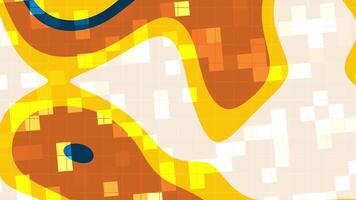 autunno Marina Militare dinamico fondale animazione con fluido forme, vivace colori, e un' pixelated griglia per moderno disegni video