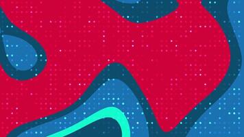 abstracts flytande blinka punkt abstrakt bakgrund animering med färgrik former och rör på sig prickar skapande en modern och dynamisk design. video