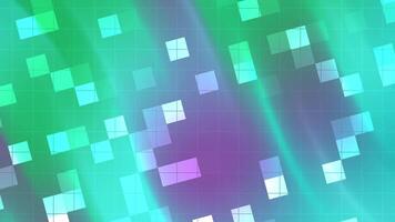 resumos piscar quadrado abstrato rede fundo animação com colorida quadrados comovente diagonalmente dentro uma futurista tecnologia estilo video