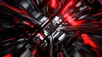 blanco y rojo infinito resumen neón fractura zona antecedentes vj lazo en 4k video