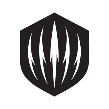 mínimo garra rasguño modelo arreglado en un sencillo y negrita ilustración vector