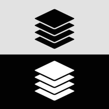 Layers icon illustration design concept for graphic and web design element and user interface vector