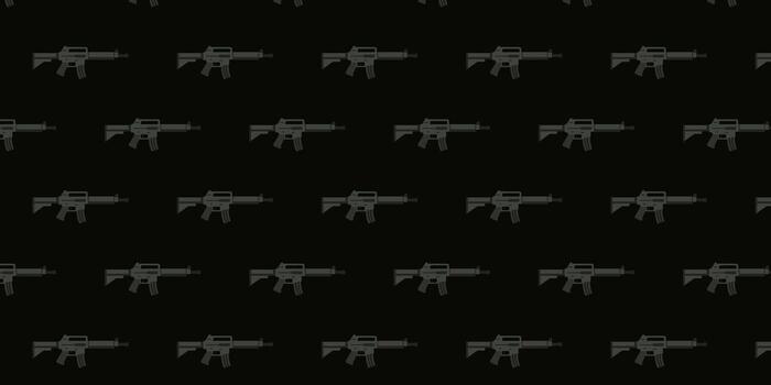 Repeated pattern of rifles on a dark background vector