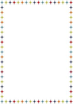 Star colorful frame. Outer space star. Frame with empty space for your text. Baby shower design vector